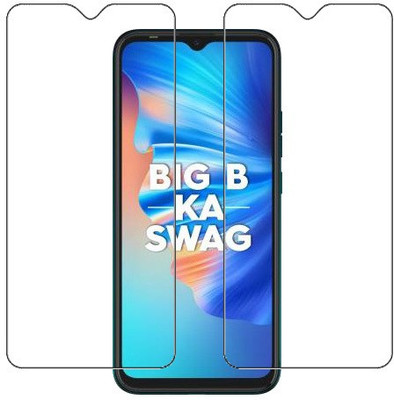 HOBBYTRONICS Tempered Glass Guard for TECNO SPARK 6 GO(Pack of 2)