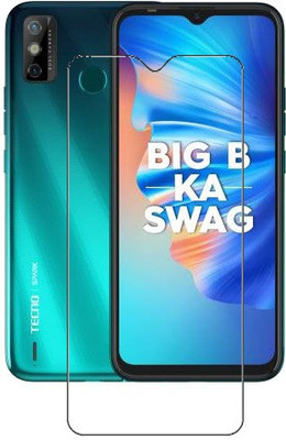 HOBBYTRONICS Tempered Glass Guard for TECNO SPARK 6 GO(Pack of 1)