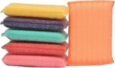 VidhiWears Multipurpose Foam Pad Sponge Scourer Kitchen Scrubber suitable for Dish/Utensils/Tiles, WashBasin (Multicolour) Scrub Sponge Scrub Sponge (Medium, Pack of 6) Scrub Pad(Small, Pack of 6) VidhiWears Multipurpose Foam Pad Sponge Scourer Kitchen Scrubber suitable for Dish/Utensils/Tiles, WashBasin (Multicolour) Scrub Sponge Scrub Sponge (Medium, Pack of 6) Scrub Pad(Small, Pack of 6)