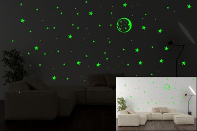 DreamKraft 25 cm Glow in The Dark Stars for Ceiling or Wall Stickers Self Adhesive Sticker(Pack of 1)