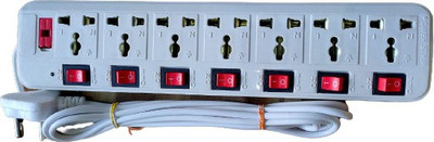 BHATNAGAR EXTENSION BOARD 7+7 SWITCH WITH 3 MTR WIRE 8 Socket Extension Boards (white) 7 Socket Extension Boards(White, Red, 3 m) BHATNAGAR EXTENSION BOARD 7+7 SWITCH WITH 3 MTR WIRE 8 Socket Extension Boards (white) 7 Socket Extension Boards(White, Red, 3 m)
