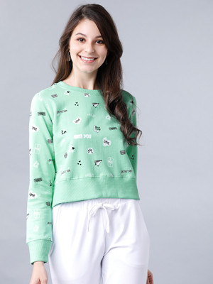 Tokyo Talkies Full Sleeve Printed Women Sweatshirt