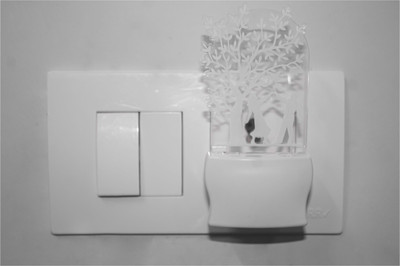 AFAST 3D Illusion Dancing Pair LED Night Lamp Night Lamp(10 cm, White)