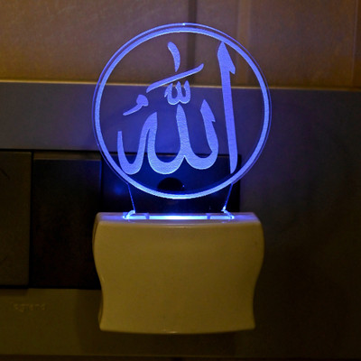 AFAST 3D Illusion Effect Alha Multi Colour LED Night Lamp Night Lamp(10 cm, Multicolor)