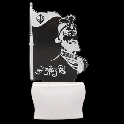 AFAST 3D Illusion The Guru Govind Singh Multi Colour LED Night Lamp Night Lamp(10 cm, Multicolor)