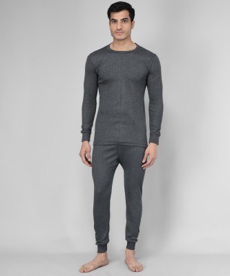 MRD DESIGNER HUB Self Design Men Top - Pyjama Set Thermal