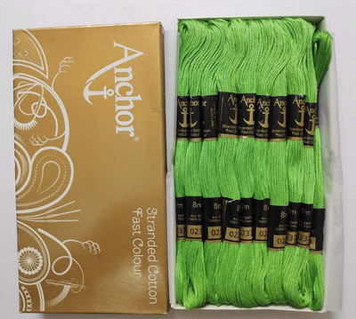 ANCHOR green Thread(8 m Pack of25)