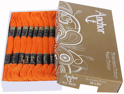 ANCHOR ORANGE Thread(8 m Pack of25)