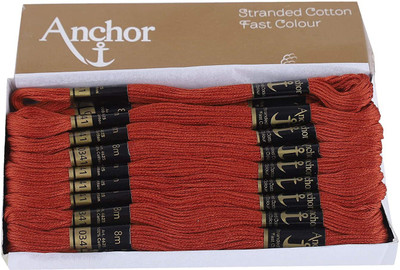 ANCHOR dark orange Thread(8 m Pack of25)