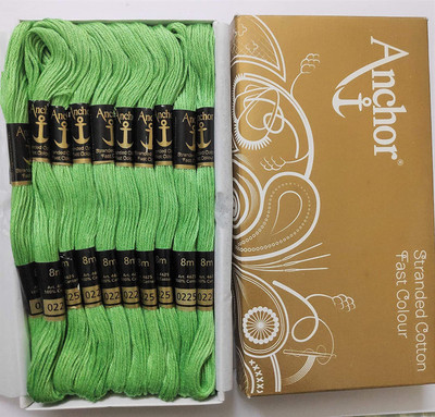 ANCHOR green Thread(8 m Pack of25)