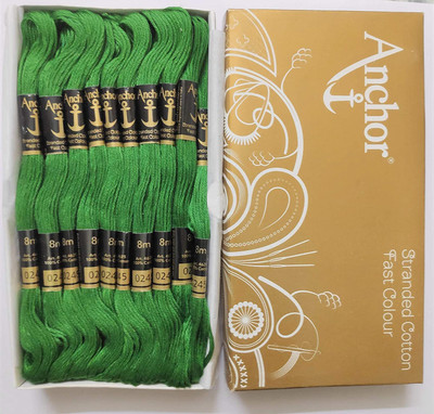 ANCHOR green Thread(8 m Pack of25)