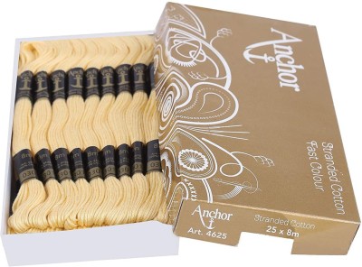 ANCHOR yellow Thread(8 m Pack of25)