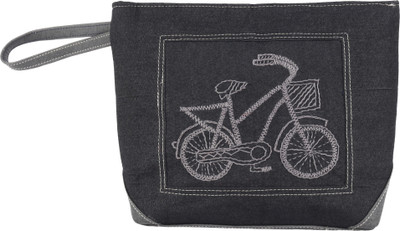 Indha Craft Cosmetic Pouch(Black)
