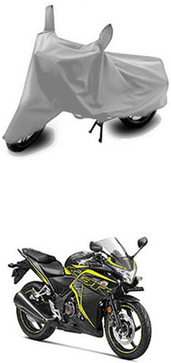 Toy Ville Two Wheeler Cover for Honda(CBR 250R, Silver)