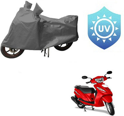 RPSENTTERPR Waterproof Two Wheeler Cover for TVS(Wego, Grey)