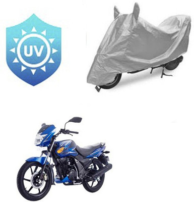 RPSENTTERPR Waterproof Two Wheeler Cover for TVS(Flame SR125, Silver)