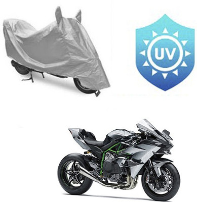 saanvi Waterproof Two Wheeler Cover for Kawasaki(Ninja, Silver)