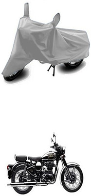 ZTech Two Wheeler Cover for Royal Enfield(Classic Chrome, Silver)