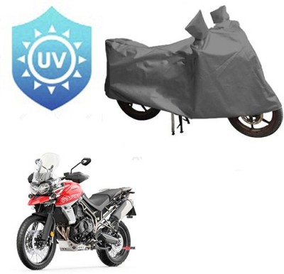 RPSENTTERPR Waterproof Two Wheeler Cover for Triumph(Tiger 800 XCA, Grey)