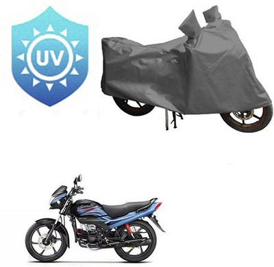 RPSENTTERPR Waterproof Two Wheeler Cover for Hero(Passion Plus, Grey)