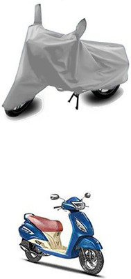 ZTech Two Wheeler Cover for TVS(Silver)
