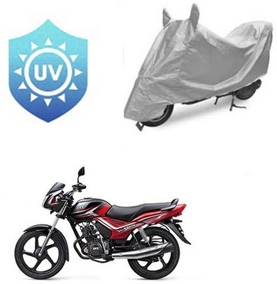 SRENTERPRISES Two Wheeler Cover for TVS(Star City, Silver)