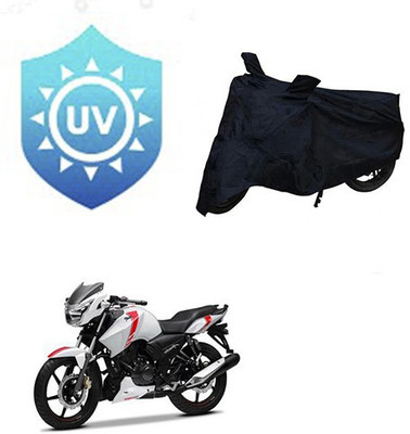 MMSSTAR Waterproof Two Wheeler Cover for TVS(Apache RTR 160, Black)