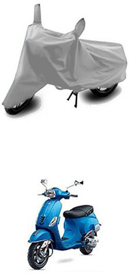 ZTech Two Wheeler Cover for Universal For Bike(Vespa SXL, Silver)