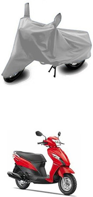 ZTech Two Wheeler Cover for Suzuki(Let's, Silver)