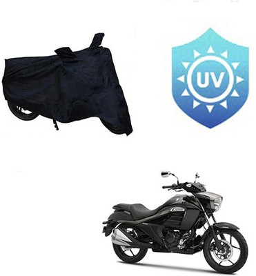 RPSENTTERPR Waterproof Two Wheeler Cover for Suzuki(Intruder, Black)