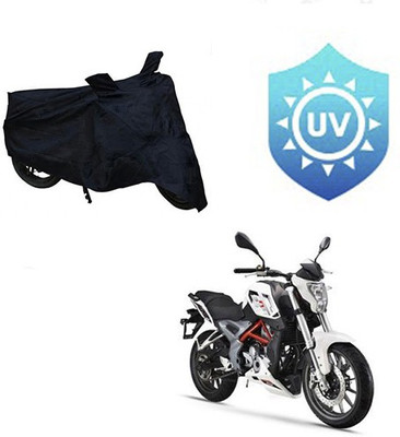 SRENTERPRISES Two Wheeler Cover for DSK Benelli(TNT 25, Black)