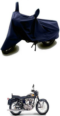 Toy Ville Two Wheeler Cover for Royal Enfield(Twin spark, Blue)