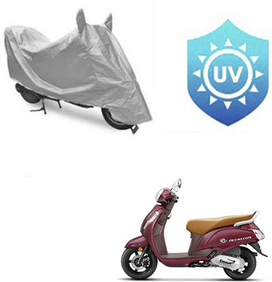 SRENTERPRISES Two Wheeler Cover for Suzuki(Access SE, Silver)