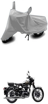 ZTech Two Wheeler Cover for Royal Enfield(Classic Chrome, Silver)