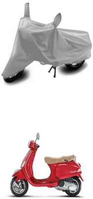 ZTech Two Wheeler Cover for Universal For Bike(Vespa LX, Silver)