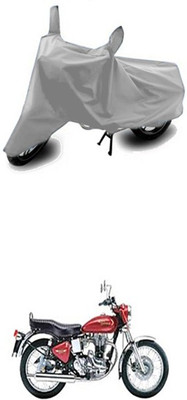 Toy Ville Two Wheeler Cover for Royal Enfield(Silver)