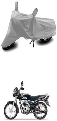 ZTech Two Wheeler Cover for Bajaj(CT100, Silver)