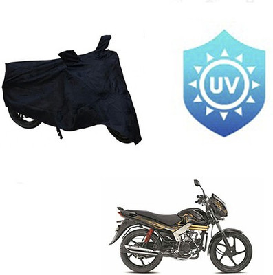 SRENTERPRISES Two Wheeler Cover for Mahindra(Centuro, Black)