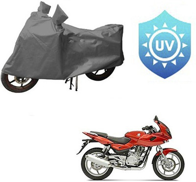 RPSENTTERPR Waterproof Two Wheeler Cover for Bajaj(Pulsar 220 DTS-i, Grey)
