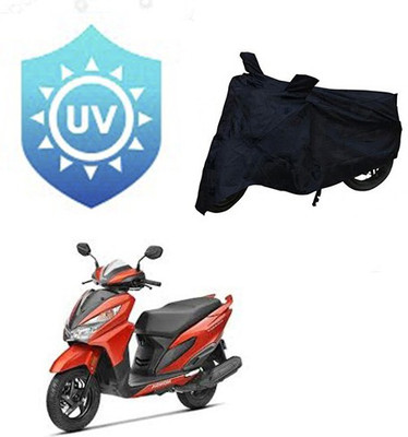 SRENTERPRISES Two Wheeler Cover for Honda(Grazia, Black)
