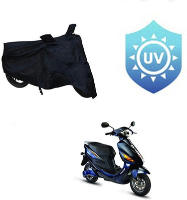 SRENTERPRISES Waterproof Two Wheeler Cover for Hero(Electric Cruz, Black)