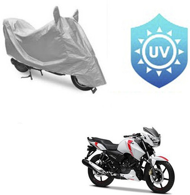 RPSENTTERPR Waterproof Two Wheeler Cover for TVS(Apache RTR 160, Silver)