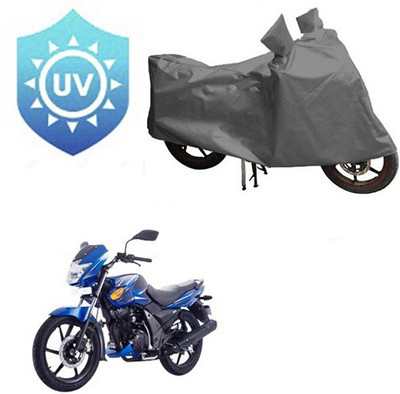 RPSENTTERPR Waterproof Two Wheeler Cover for TVS(Flame SR125, Grey)