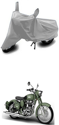 ZTech Two Wheeler Cover for Royal Enfield(Silver)