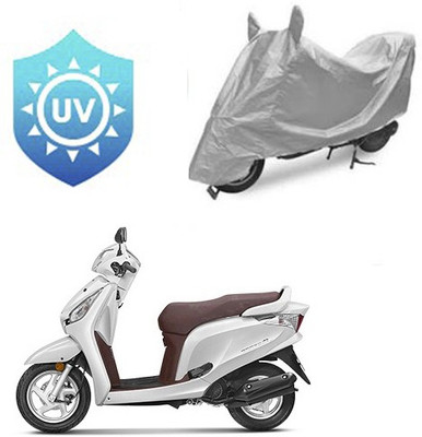 SRENTERPRISES Waterproof Two Wheeler Cover for Honda(Aviator, Silver)