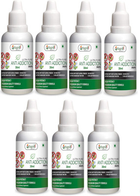 Vringra Anti Addiction Drops- Stop Addiction -Nasha Mukti Drops - Quit Smoking (Pack Of 7)(7 x 4.29 ml)