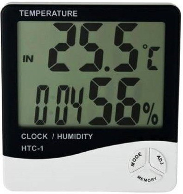 Global Enterprize Digital White Clock