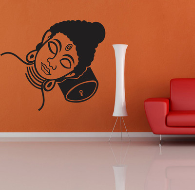 Wallzone 60 cm ABSTRACT Removable Sticker(Pack of 1)