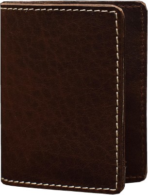 ABYS Men Brown Genuine Leather Wallet(3 Card Slots)