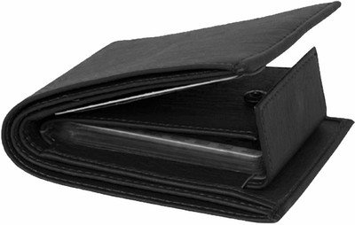 VMgold Men Black Artificial Leather Wallet(6 Card Slots)